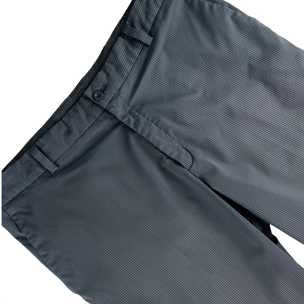 Nike Golf Dri-FIT Pants Mens 36x32 Gray Pinstripe Performance Golf Travel